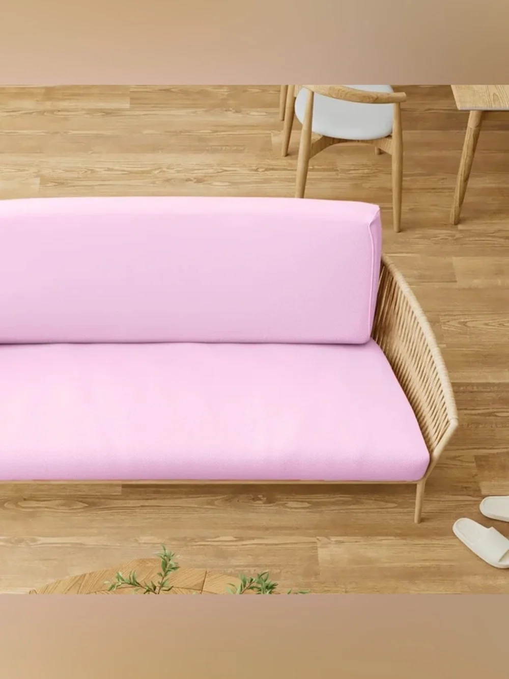 Beautiful Pink Futon Cover Twin Size Solid Futon Cover 39x75in